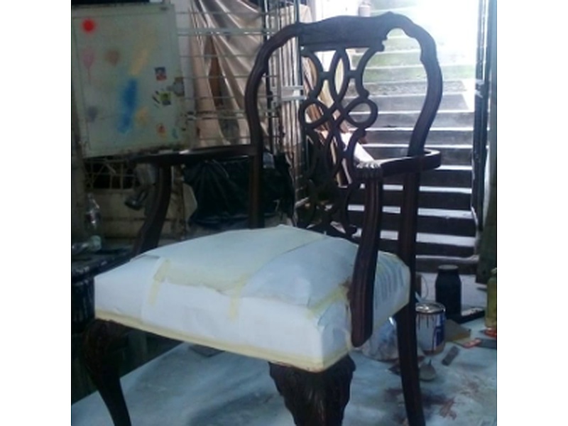 RESTAURACION DE SILLA DE MADERA ESTILO INGLES MEXICO