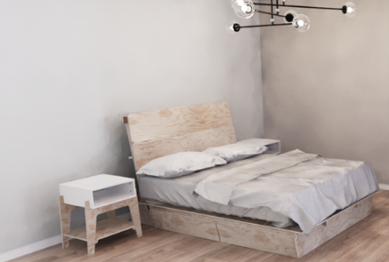 Cama madera México Dimaq