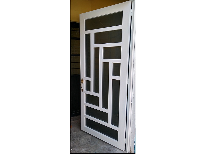 Puerta de Aluminio Cristal Blanca México