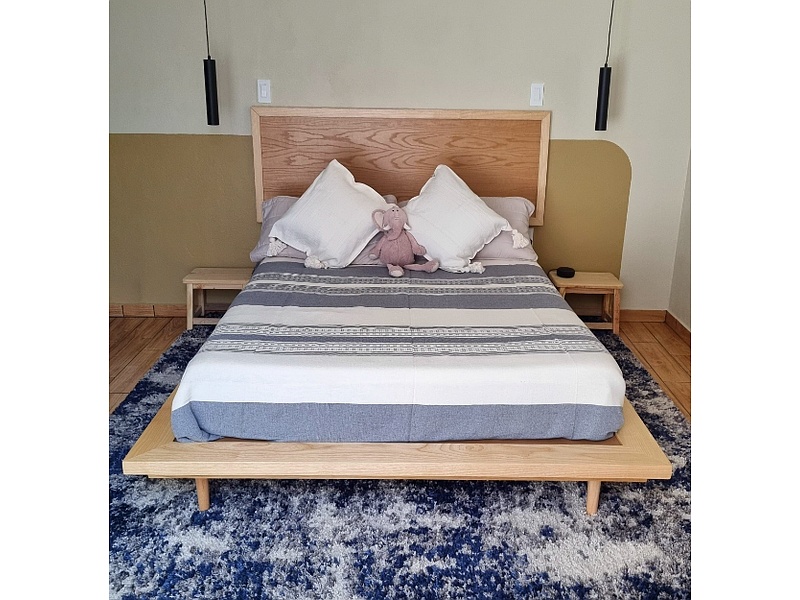 Cama madera 2 plazas México 