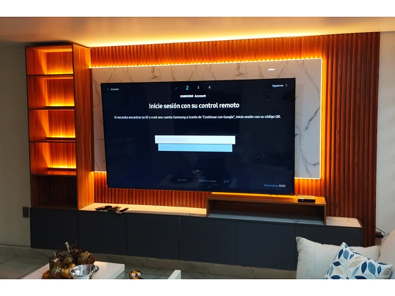 Mueble para sala de Televisión Negro Nogal México
