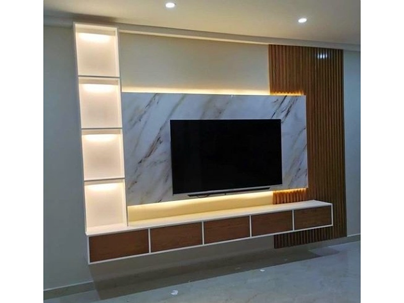 Mueble para sala de Televisión Café Blanco México