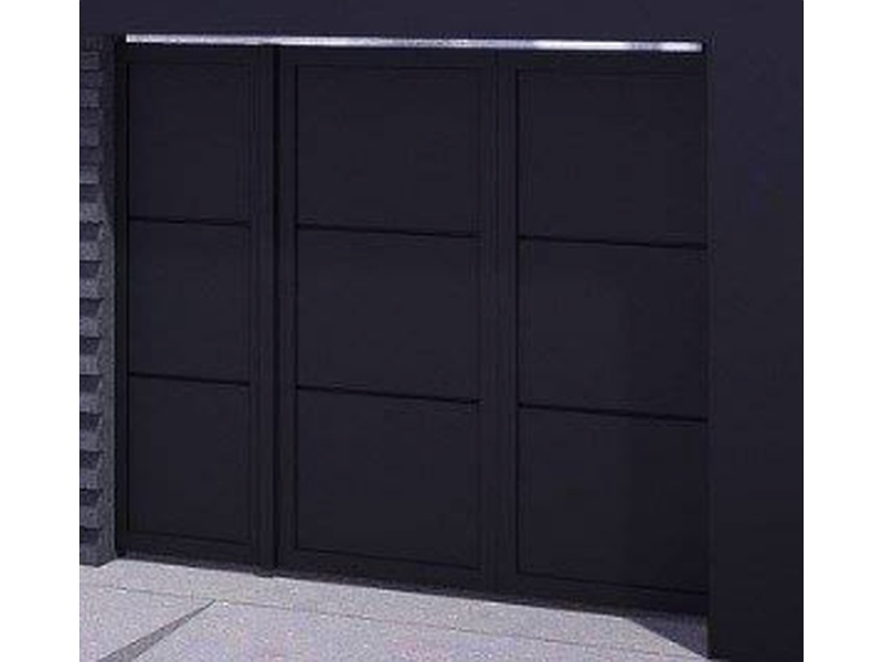 Puertas Eléctricas de Garaje Negra México