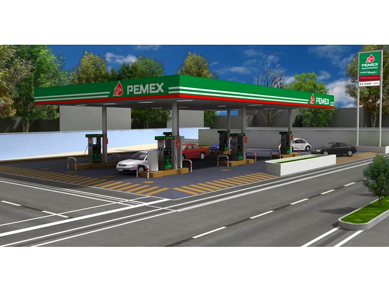 Render gasolinera Ciudad de México