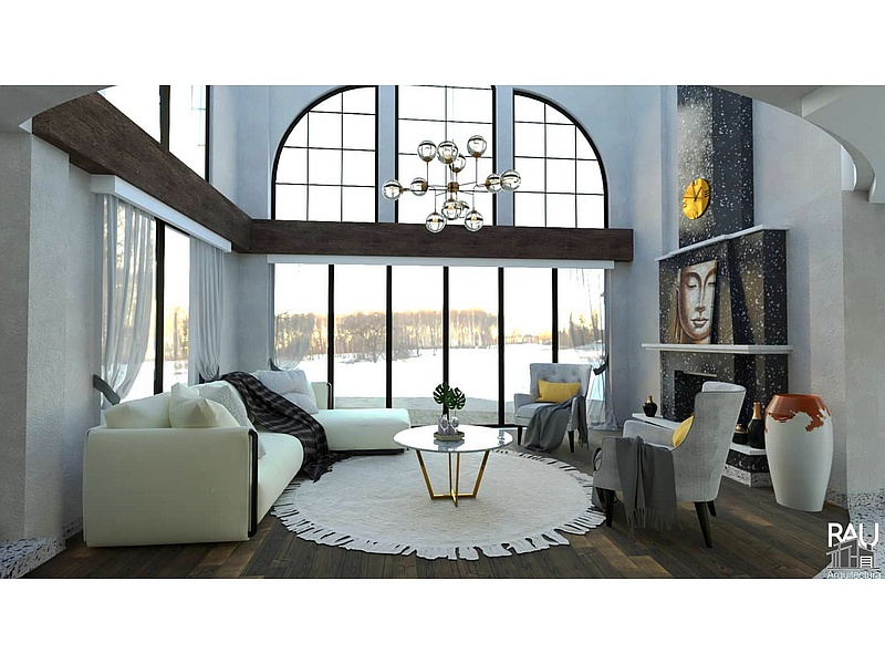  Diseño de Interiores de un Living Room México