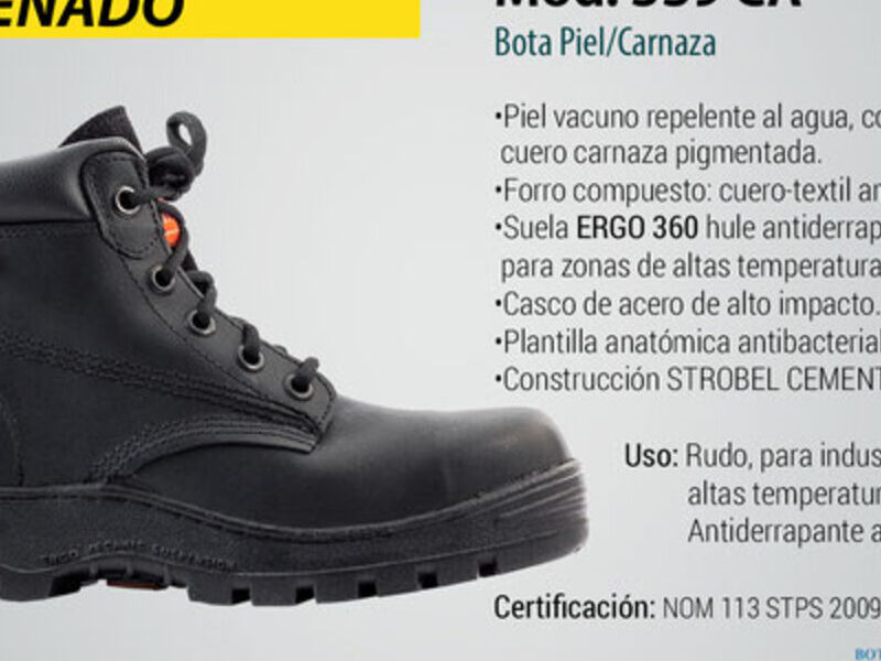 Bota Piel-Carnaza CALZADO TECNO INDUSTRIAL