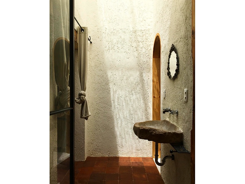Diseño de Baño con Estilo Rustico México