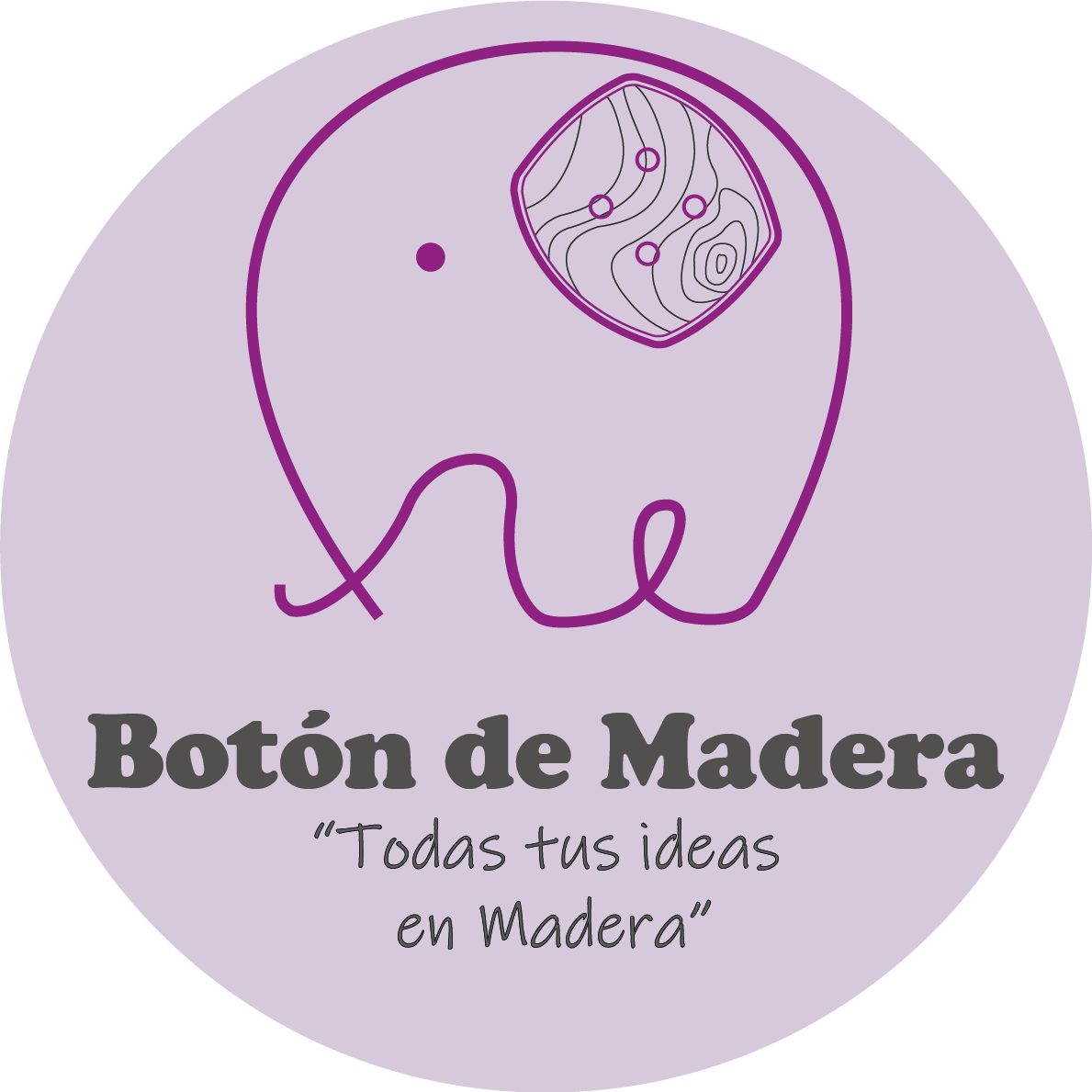 Botón de madera