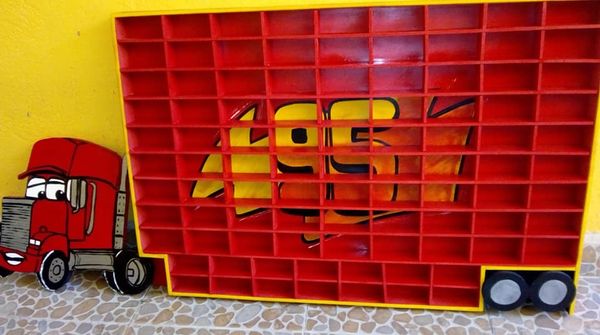 Tablero infantil coleccionador de carritos CDMX