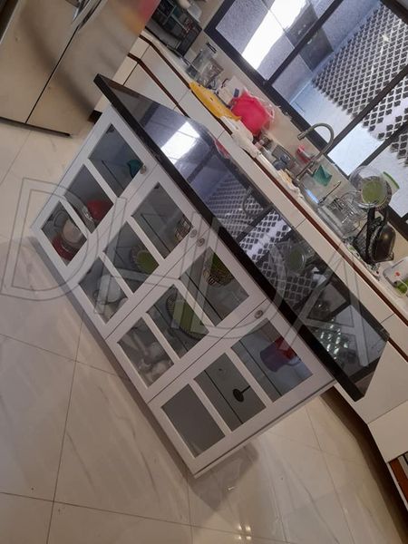 Isla para cocina en laca blanca CDMX