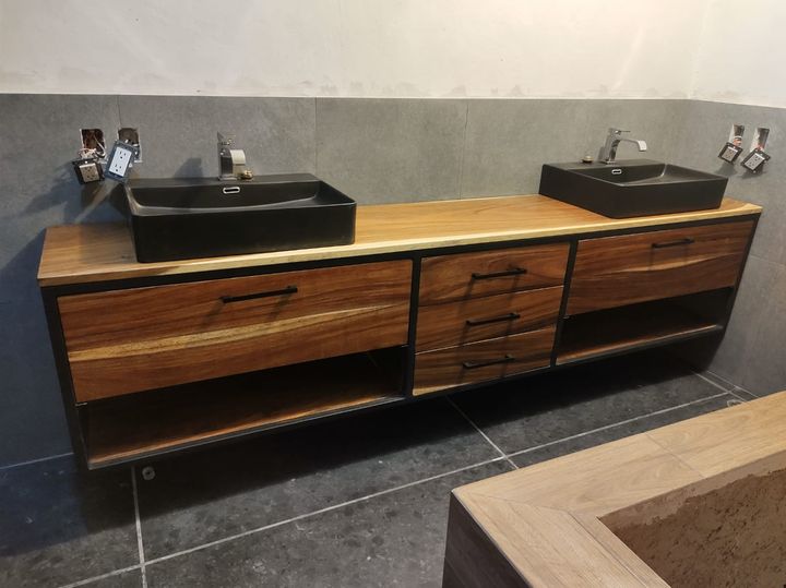 MUEBLES DE MADERA DE BAÑO CDMX