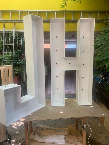 letras y números gigantes en MDF CDMX