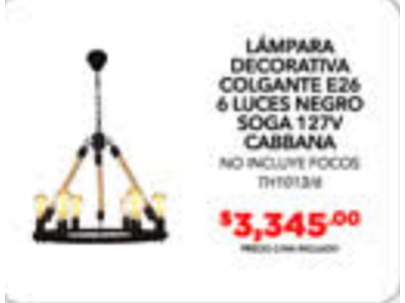 Lámpara decorativa Petsa Express Tijuana