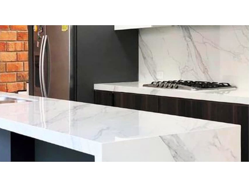 Mesones porcelanato Blanco Clásico México