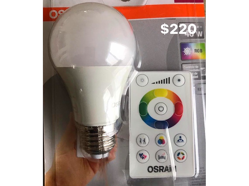 Foco Led de colores luz blanca y control remoto México