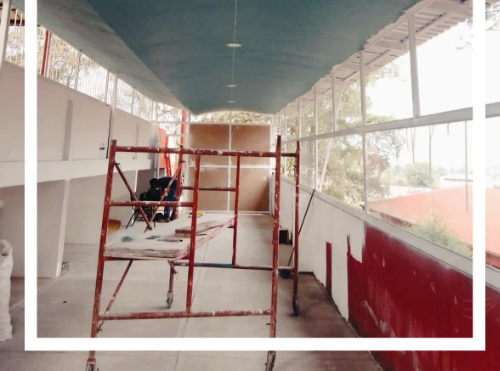 Construcción de Gimnasio escolar Mexico