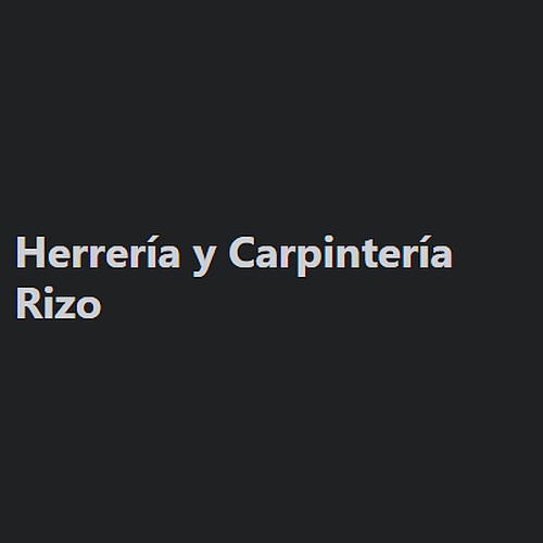 Herrería y Carpintería Rizo.