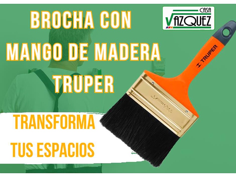 Brocha con Mango de Madera Truper México