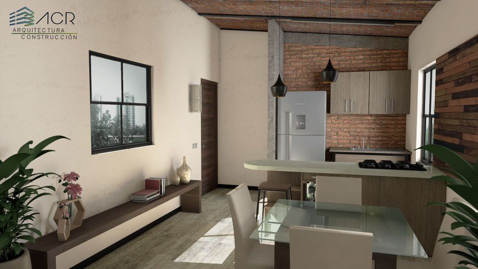 Diseño departamento pintitas México   