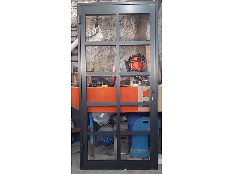Puerta Reja de Aluminio Negro México