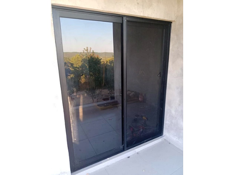 Puerta vidrio templado con marco acero inoxidable Mexico