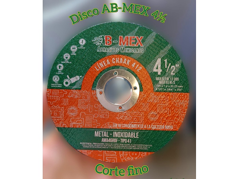 Disco AB-MEX 4 1/2 Corte Fino México