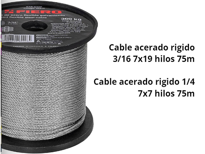 Cable Acerado Rígido México