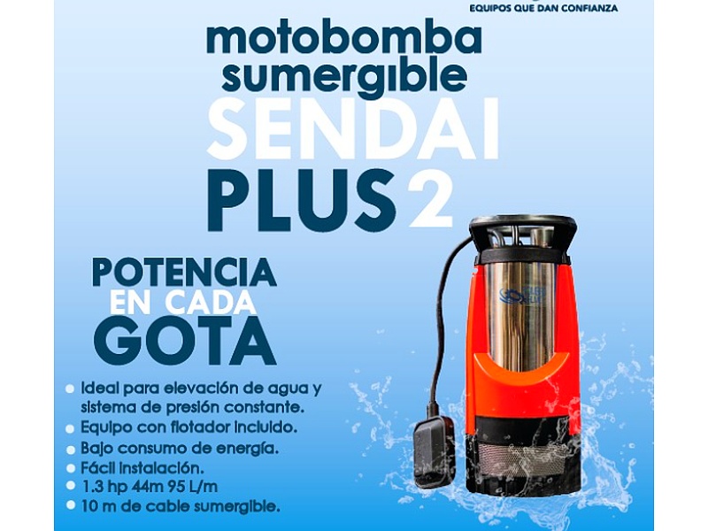 Motobomba Sumergible Sendai Plus 2 México