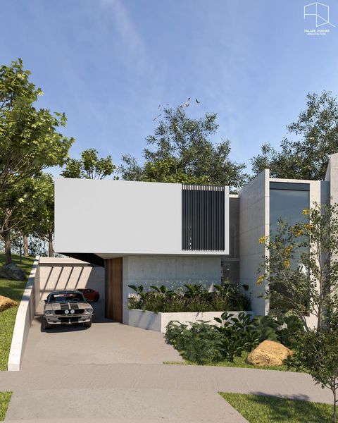 Diseño Casa Bosques México   