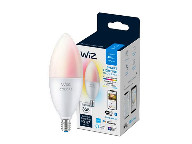 WiZ FOCO INTELIGENTE B12 LUZ CALIDA A FRIA Y MULTICOLOR POR WIFI MEXICO