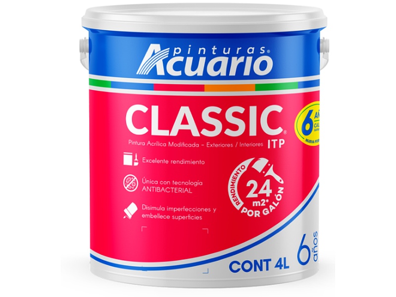 Pintura Vinil Acrílica Classic 19L Acuario MEXICO