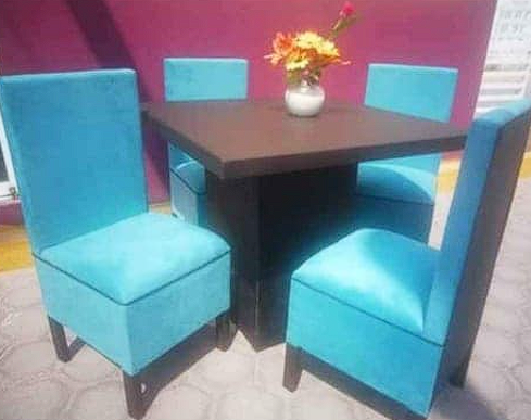 Comedor Moderno con Sillas Turquesa Mexico