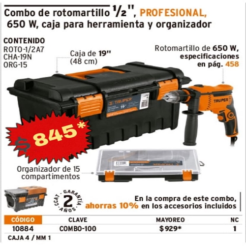 Combo de roto martillo MEXICO