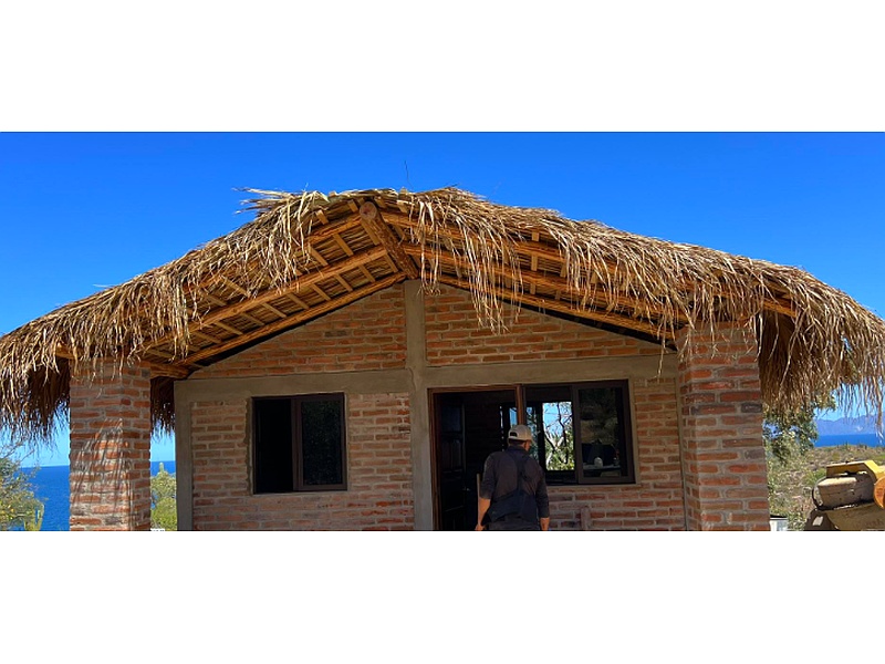 techo de madera y paja MEXICO