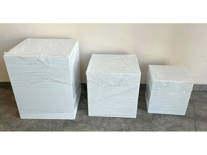 Taburetes Cuadrados Tamaños Quintana Roo Arte En Madera Y Mdf