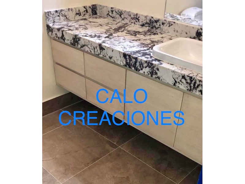 mueble de baño flotante Monterrey CALO Creaciones en madera