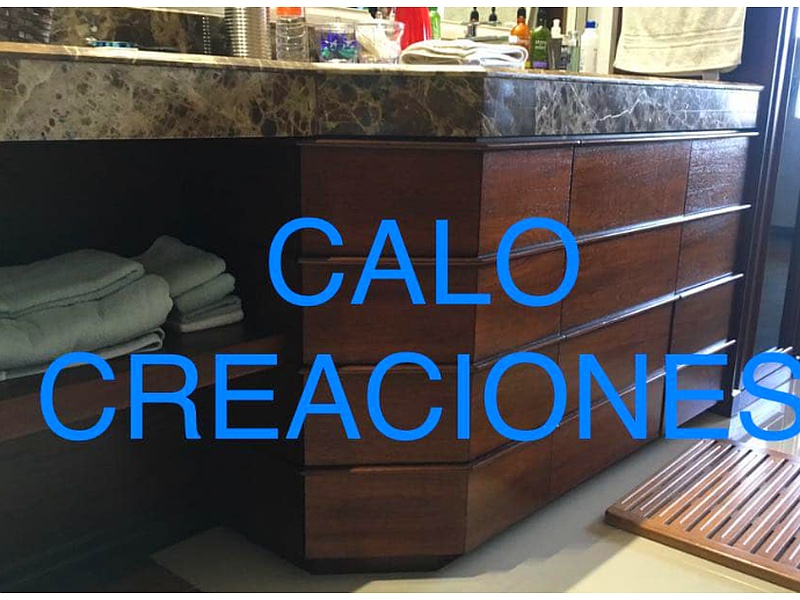 mueble de baño con cajones Monterrey CALO Creaciones en madera