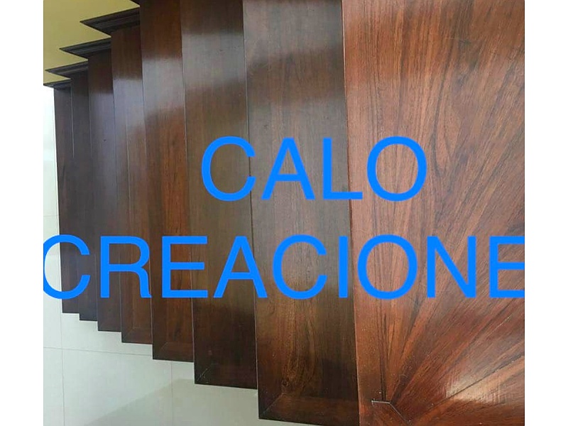 escaleras de madera lacada Monterrey CALO Creaciones en madera