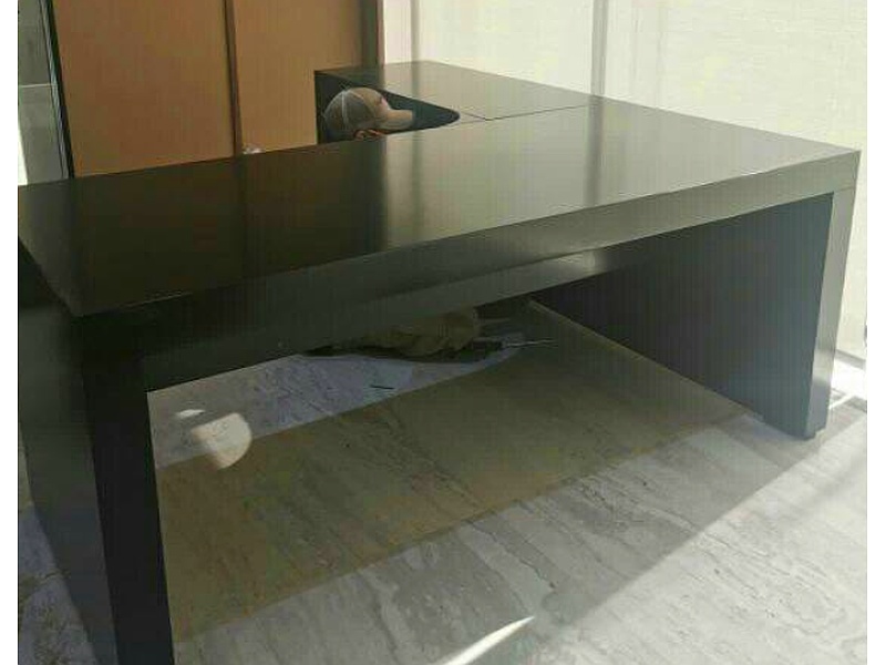 Escritorio negro en L Mexico