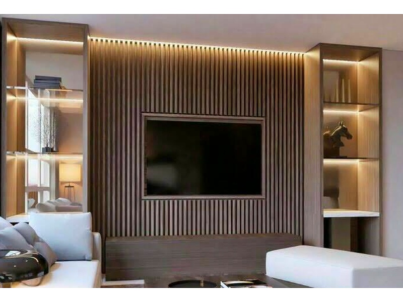 Mueble café con luces para Tv Mexico