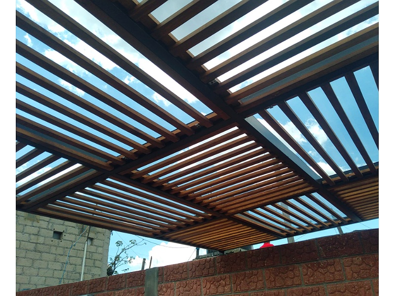 pérgola metálica Toluca Construcción Diseño y Soldadura