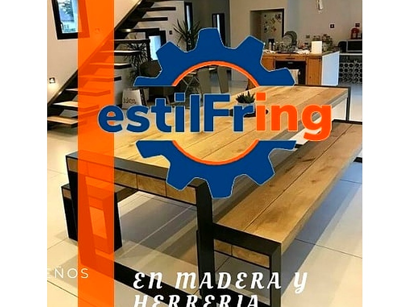 mesa estilo industrial Toluca Construcción Diseño y Soldadura