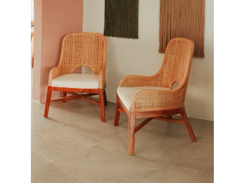 Silla Mimbre Decorativa Dúo Nayarit 2MI Construcción + Ingeniería 