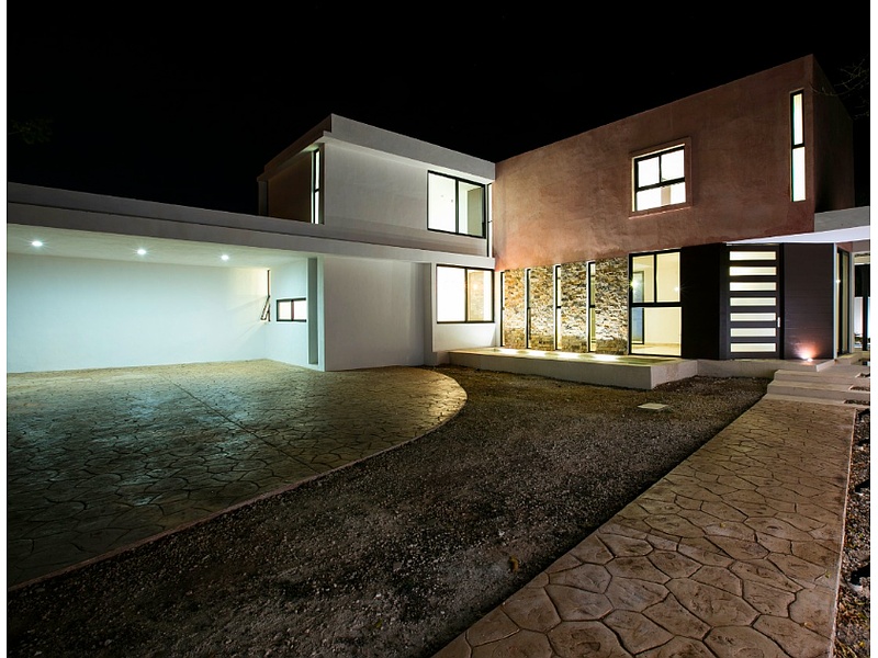 Construcción de casa moderna México