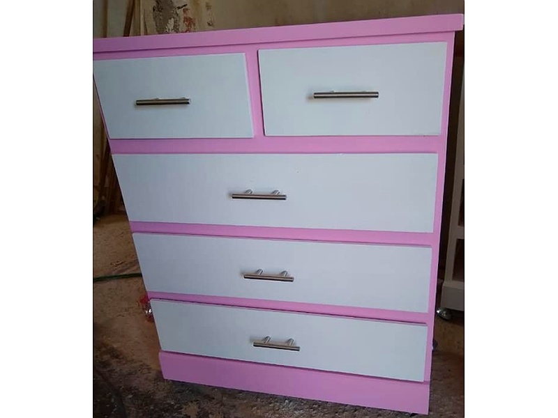 Cómoda Blanca Rosado México