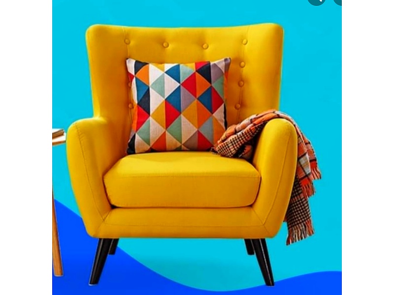 sillón auxiliar color amarillo Xalapa Diconmexs Muebles Y Artículos