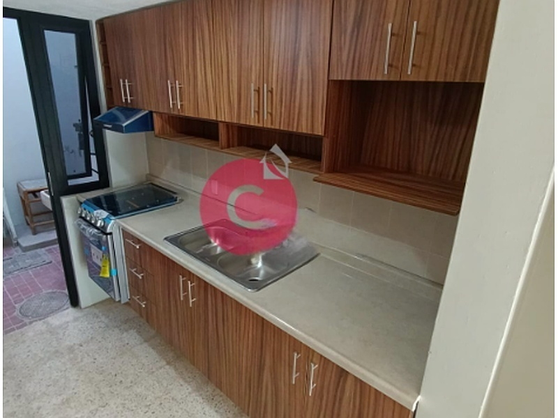 Cocina lineal en melamina México