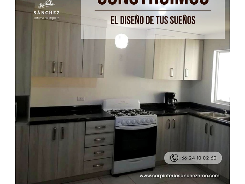 muebles de cocina dos colores Hermosillo Carpinteria Sanchez Hmo