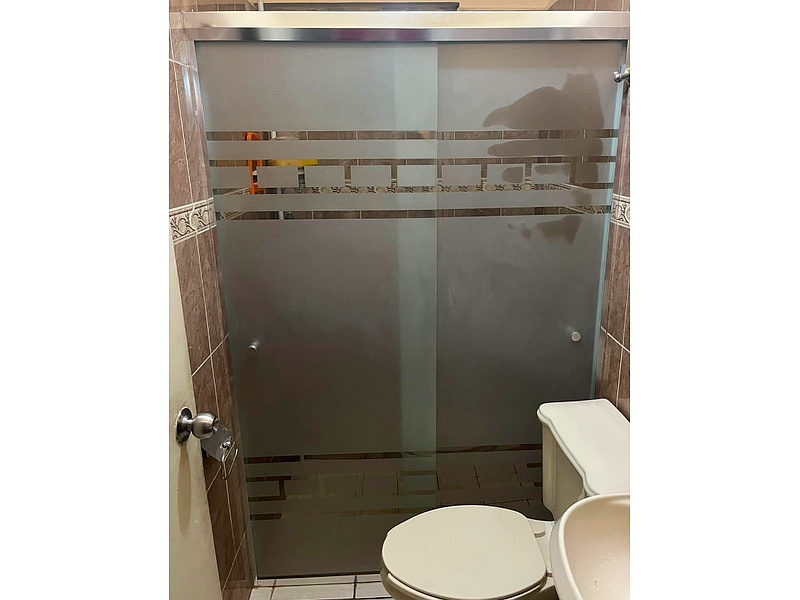 Puerta de vidrio esmerilado para ducha Mexico