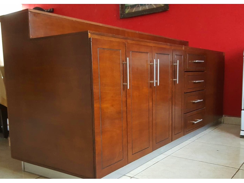 MUEBLE DE COCINA MADERA CON CAJONES MEXICO